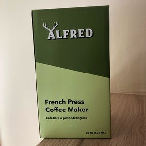 Alfred but first coffee French press coffee maker